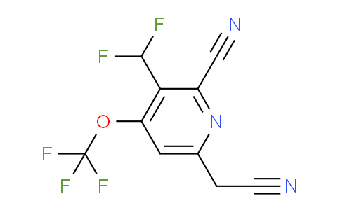 AM44981 | 1805924-87-1 | 2-Cyano-3-(difluoromethyl)-4-(trifluoromethoxy)pyridine-6-acetonitrile