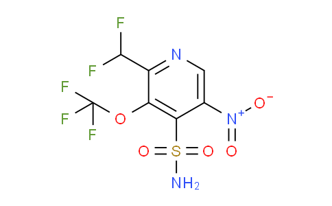 2-(Difluoromethyl)-5-nitro-3-(trifluoromethoxy)pyridine-4-sulfonamide