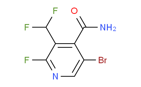 5-Bromo-3-(difluoromethyl)-2-fluoropyridine-4-carboxamide