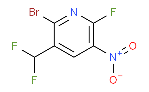2-Bromo-3-(difluoromethyl)-6-fluoro-5-nitropyridine