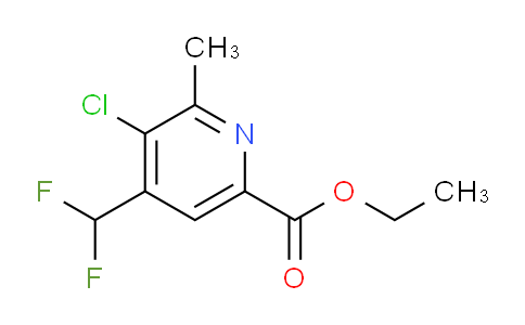 AM45044 | 1806034-05-8 | Ethyl 3-chloro-4-(difluoromethyl)-2-methylpyridine-6-carboxylate