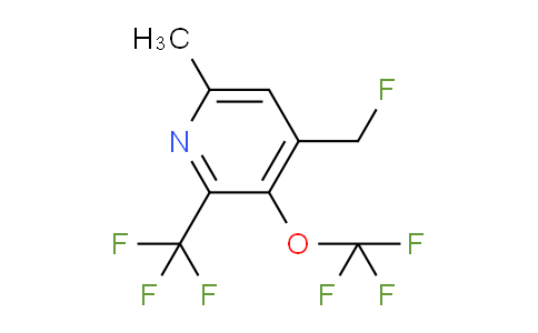 4-(Fluoromethyl)-6-methyl-3-(trifluoromethoxy)-2-(trifluoromethyl)pyridine