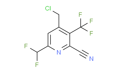 4-(Chloromethyl)-2-cyano-6-(difluoromethyl)-3-(trifluoromethyl)pyridine