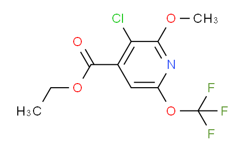 Ethyl 3-chloro-2-methoxy-6-(trifluoromethoxy)pyridine-4-carboxylate