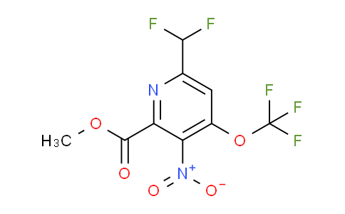 Methyl 6-(difluoromethyl)-3-nitro-4-(trifluoromethoxy)pyridine-2-carboxylate