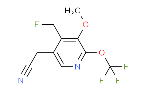4-(Fluoromethyl)-3-methoxy-2-(trifluoromethoxy)pyridine-5-acetonitrile