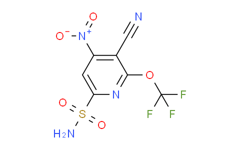 3-Cyano-4-nitro-2-(trifluoromethoxy)pyridine-6-sulfonamide