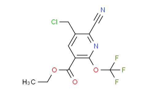 AM45123 | 1803663-93-5 | Ethyl 3-(chloromethyl)-2-cyano-6-(trifluoromethoxy)pyridine-5-carboxylate