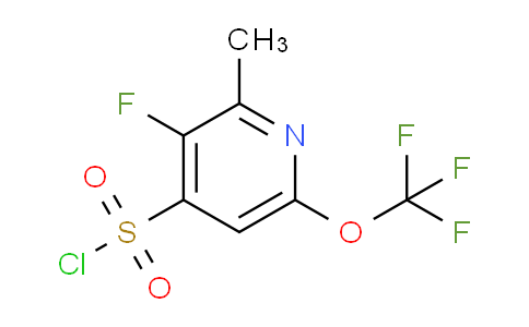 3-Fluoro-2-methyl-6-(trifluoromethoxy)pyridine-4-sulfonyl chloride
