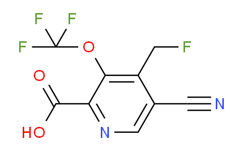5-Cyano-4-(fluoromethyl)-3-(trifluoromethoxy)pyridine-2-carboxylic acid