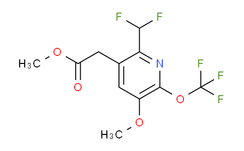 Methyl 2-(difluoromethyl)-5-methoxy-6-(trifluoromethoxy)pyridine-3-acetate