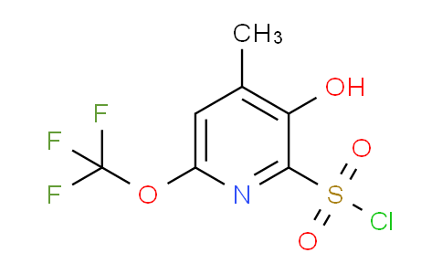 3-Hydroxy-4-methyl-6-(trifluoromethoxy)pyridine-2-sulfonyl chloride