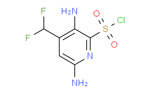 3,6-Diamino-4-(difluoromethyl)pyridine-2-sulfonyl chloride