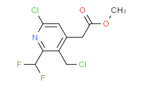 Methyl 6-chloro-3-(chloromethyl)-2-(difluoromethyl)pyridine-4-acetate