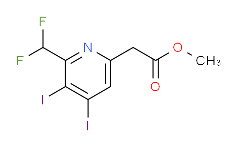 AM45195 | 1805254-99-2 | Methyl 2-(difluoromethyl)-3,4-diiodopyridine-6-acetate
