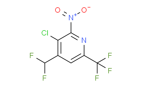 3-Chloro-4-(difluoromethyl)-2-nitro-6-(trifluoromethyl)pyridine