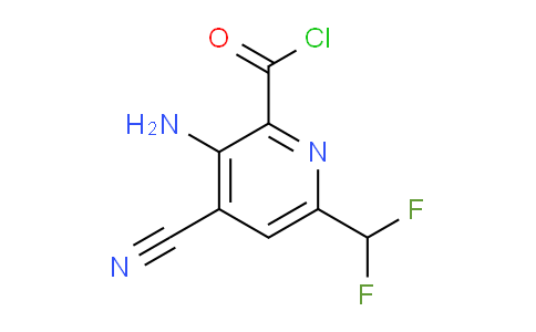 3-Amino-4-cyano-6-(difluoromethyl)pyridine-2-carbonyl chloride