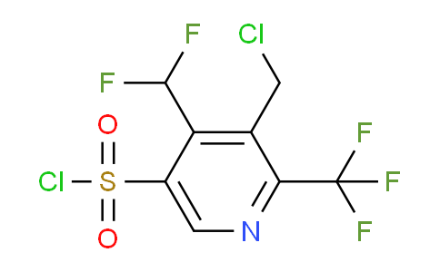 3-(Chloromethyl)-4-(difluoromethyl)-2-(trifluoromethyl)pyridine-5-sulfonyl chloride