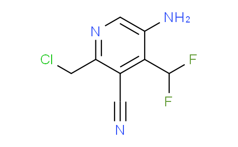 5-Amino-2-(chloromethyl)-3-cyano-4-(difluoromethyl)pyridine