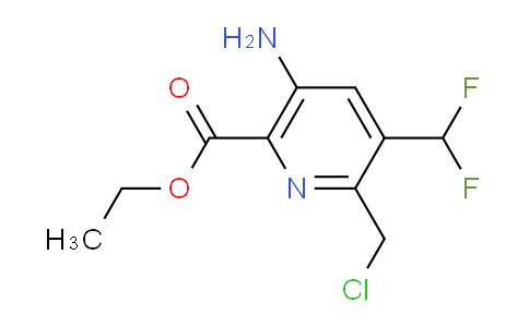 AM45233 | 1805364-74-2 | Ethyl 5-amino-2-(chloromethyl)-3-(difluoromethyl)pyridine-6-carboxylate