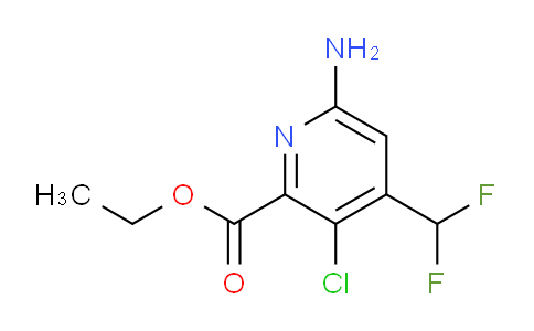 AM45253 | 1806808-34-3 | Ethyl 6-amino-3-chloro-4-(difluoromethyl)pyridine-2-carboxylate