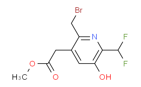 Methyl 2-(bromomethyl)-6-(difluoromethyl)-5-hydroxypyridine-3-acetate