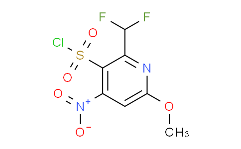 2-(Difluoromethyl)-6-methoxy-4-nitropyridine-3-sulfonyl chloride