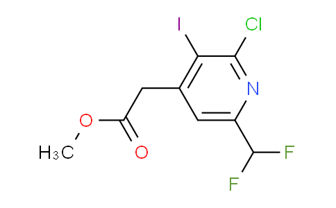 AM45281 | 1804493-10-4 | Methyl 2-chloro-6-(difluoromethyl)-3-iodopyridine-4-acetate