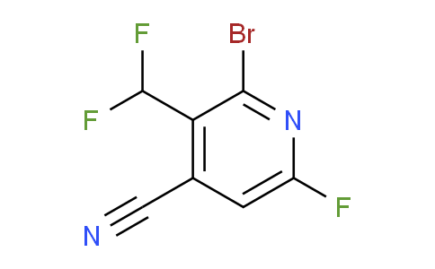 2-Bromo-4-cyano-3-(difluoromethyl)-6-fluoropyridine