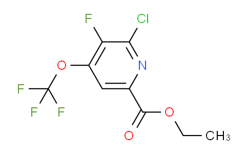 AM45302 | 1804552-40-6 | Ethyl 2-chloro-3-fluoro-4-(trifluoromethoxy)pyridine-6-carboxylate