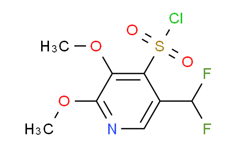 5-(Difluoromethyl)-2,3-dimethoxypyridine-4-sulfonyl chloride
