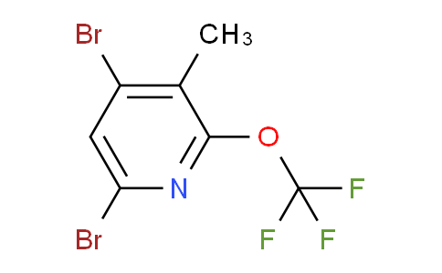4,6-Dibromo-3-methyl-2-(trifluoromethoxy)pyridine