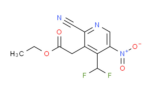 AM45343 | 1804693-82-0 | Ethyl 2-cyano-4-(difluoromethyl)-5-nitropyridine-3-acetate