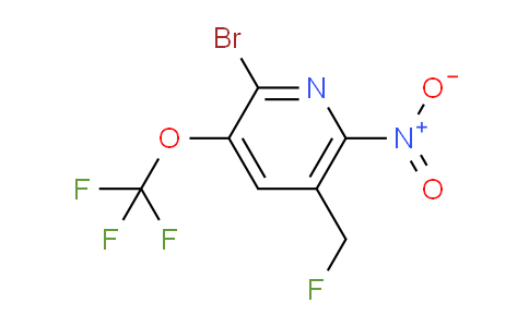 2-Bromo-5-(fluoromethyl)-6-nitro-3-(trifluoromethoxy)pyridine