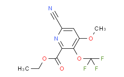 Ethyl 6-cyano-4-methoxy-3-(trifluoromethoxy)pyridine-2-carboxylate