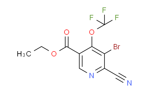 Ethyl 3-bromo-2-cyano-4-(trifluoromethoxy)pyridine-5-carboxylate