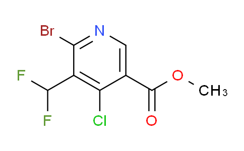 Methyl 2-bromo-4-chloro-3-(difluoromethyl)pyridine-5-carboxylate