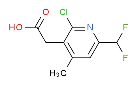 2-Chloro-6-(difluoromethyl)-4-methylpyridine-3-acetic acid