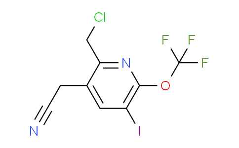 2-(Chloromethyl)-5-iodo-6-(trifluoromethoxy)pyridine-3-acetonitrile