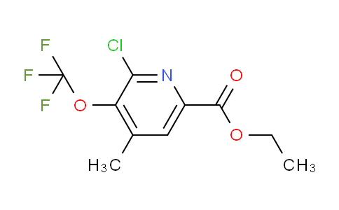Ethyl 2-chloro-4-methyl-3-(trifluoromethoxy)pyridine-6-carboxylate