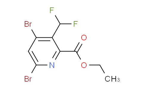 AM45437 | 1804446-99-8 | Ethyl 4,6-dibromo-3-(difluoromethyl)pyridine-2-carboxylate