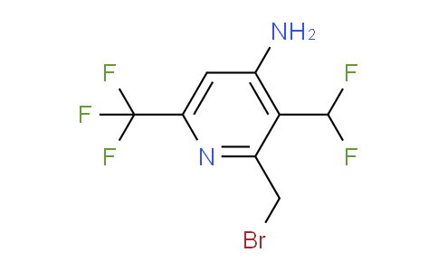 AM45470 | 1804459-98-0 | 4-Amino-2-(bromomethyl)-3-(difluoromethyl)-6-(trifluoromethyl)pyridine