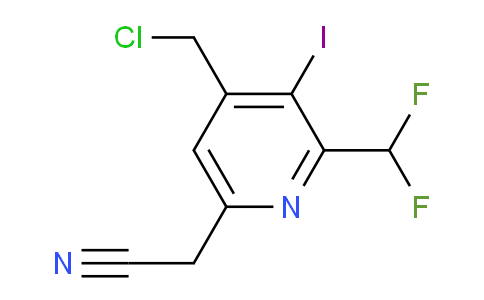 AM45480 | 1807001-29-1 | 4-(Chloromethyl)-2-(difluoromethyl)-3-iodopyridine-6-acetonitrile