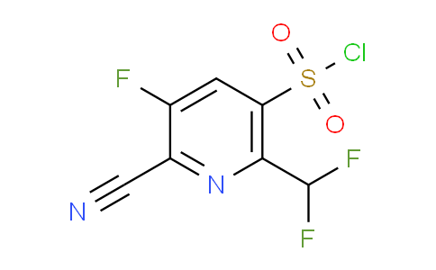 2-Cyano-6-(difluoromethyl)-3-fluoropyridine-5-sulfonyl chloride