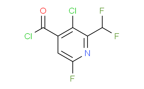 3-Chloro-2-(difluoromethyl)-6-fluoropyridine-4-carbonyl chloride