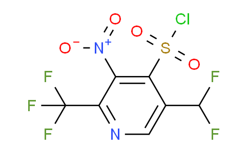 5-(Difluoromethyl)-3-nitro-2-(trifluoromethyl)pyridine-4-sulfonyl chloride