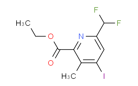 AM45523 | 1805510-33-1 | Ethyl 6-(difluoromethyl)-4-iodo-3-methylpyridine-2-carboxylate