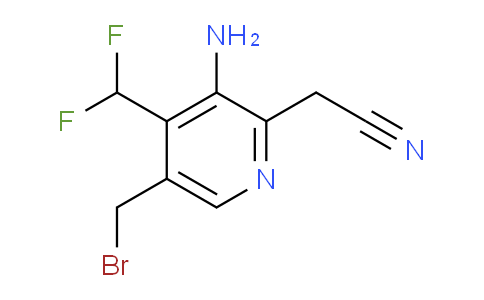 AM45535 | 1805157-91-8 | 3-Amino-5-(bromomethyl)-4-(difluoromethyl)pyridine-2-acetonitrile