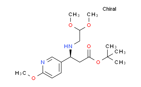 AM45542 | 339555-45-2 | tert-Butyl (S)-3-((2,2-dimethoxyethyl)amino)-3-(6-methoxypyridin-3-yl)propanoate