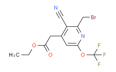 AM45545 | 1806114-54-4 | Ethyl 2-(bromomethyl)-3-cyano-6-(trifluoromethoxy)pyridine-4-acetate